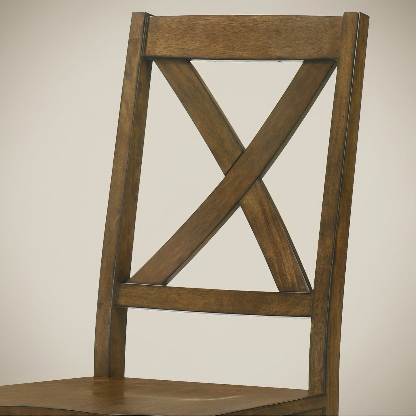 Galano Solid Wood Cross-Back Dining Chair Set of 2 18.5" W x 21.4" D x 38.4" H