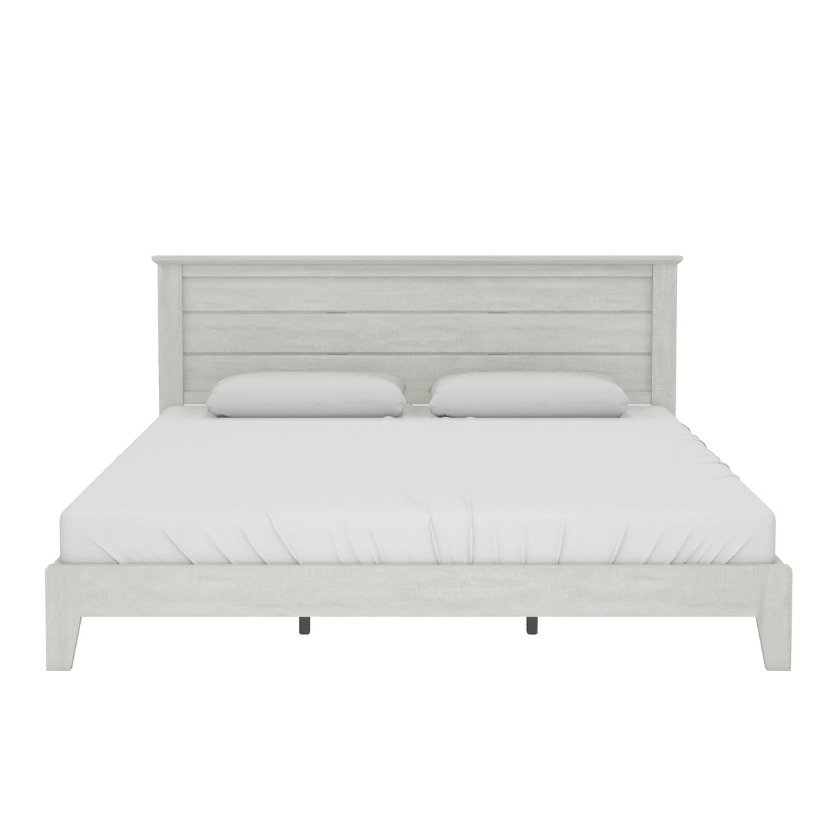 GALANO King Platform Bed with Headboard and Slat Kit, 1 Bed