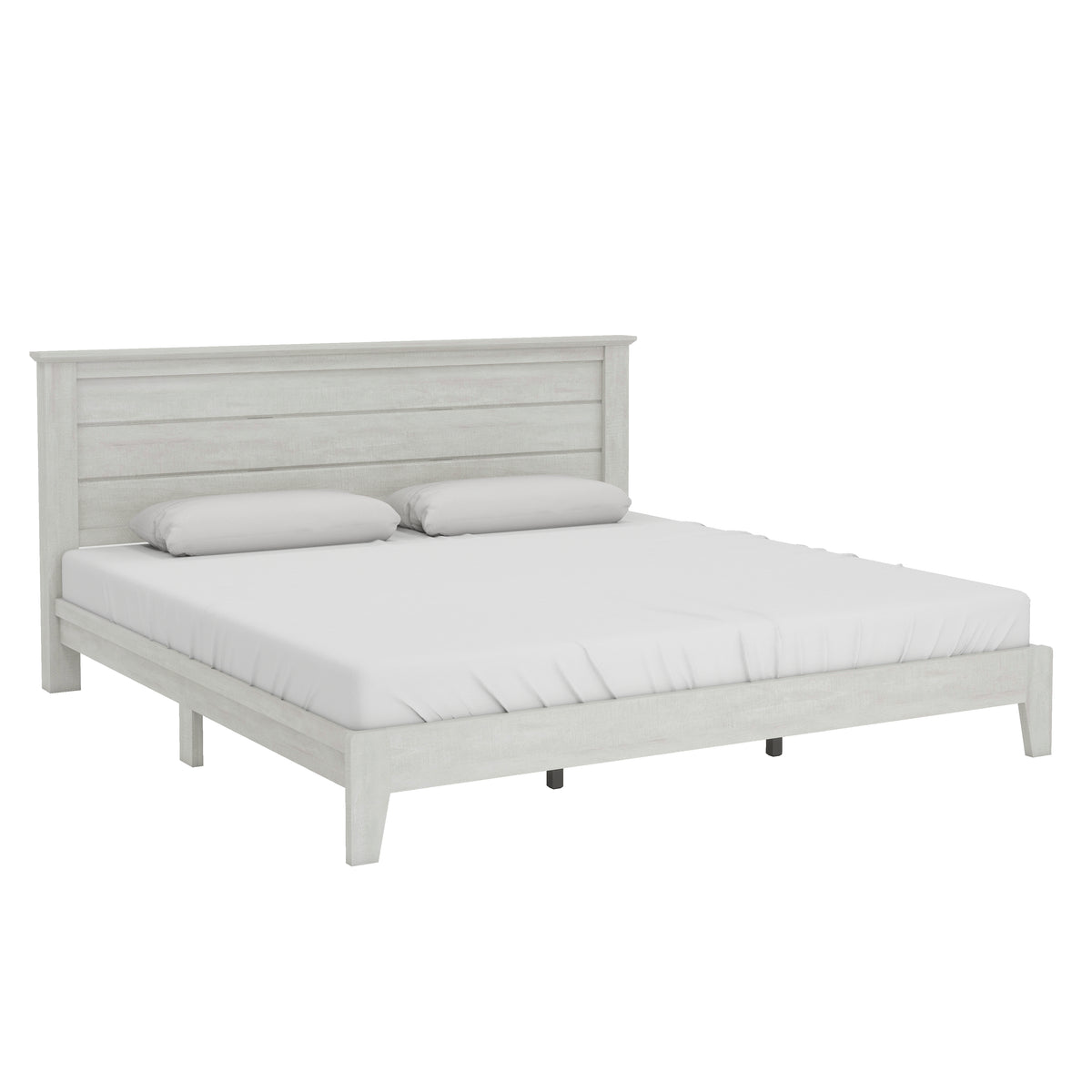 GALANO King Platform Bed with Headboard and Slat Kit, 1 Bed