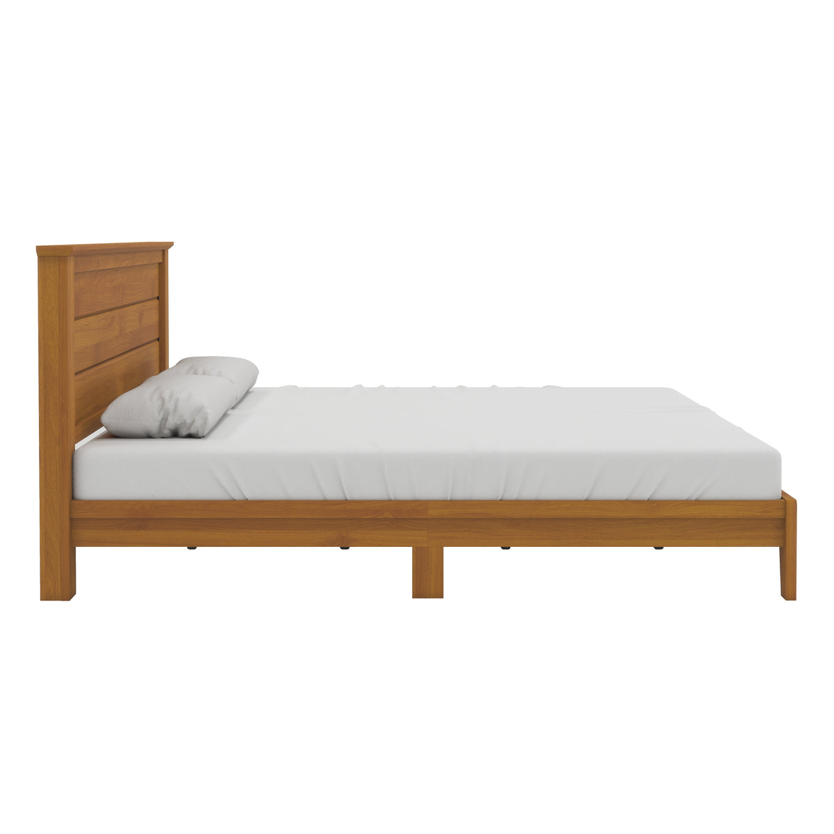 GALANO King Platform Bed with Headboard and Slat Kit, 1 Bed