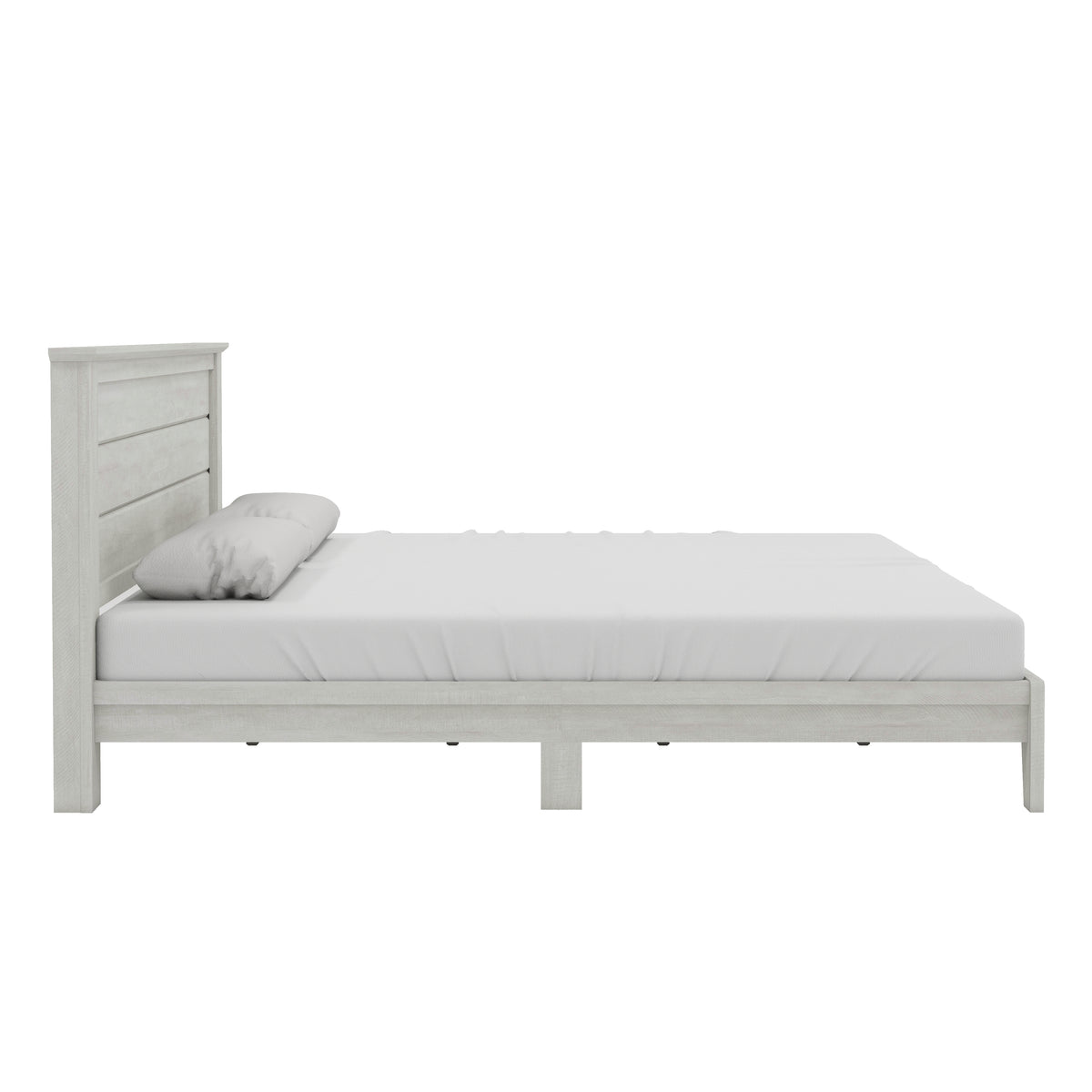 GALANO King Platform Bed with Headboard and Slat Kit, 1 Bed