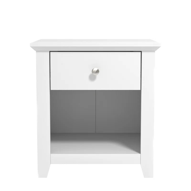 Galano Modern 1-Drawer Nightstand with Open Storage 19.3" W × 16.9" D × 20.9" H