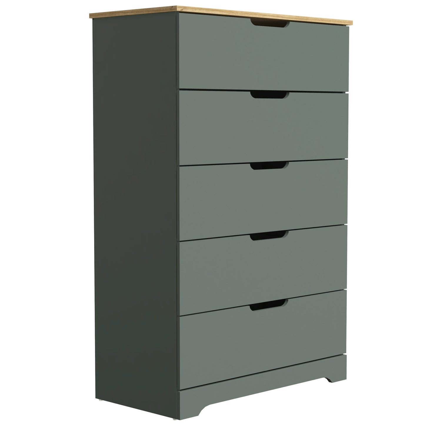 Galano 5 Drawer Dresser with Interlocking Drawers 31.3" W × 47.2" H x 15.6'' D
