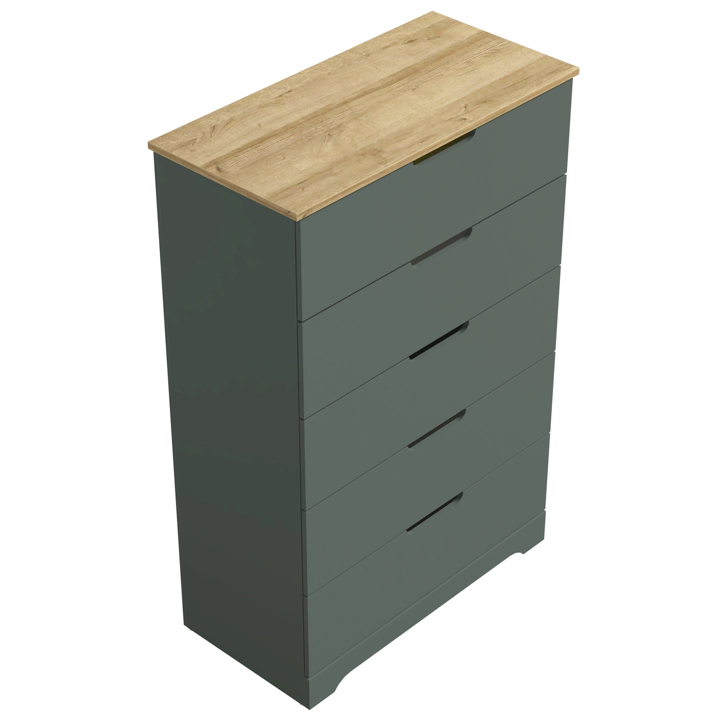 Galano 5 Drawer Dresser with Interlocking Drawers 31.3" W × 47.2" H x 15.6'' D