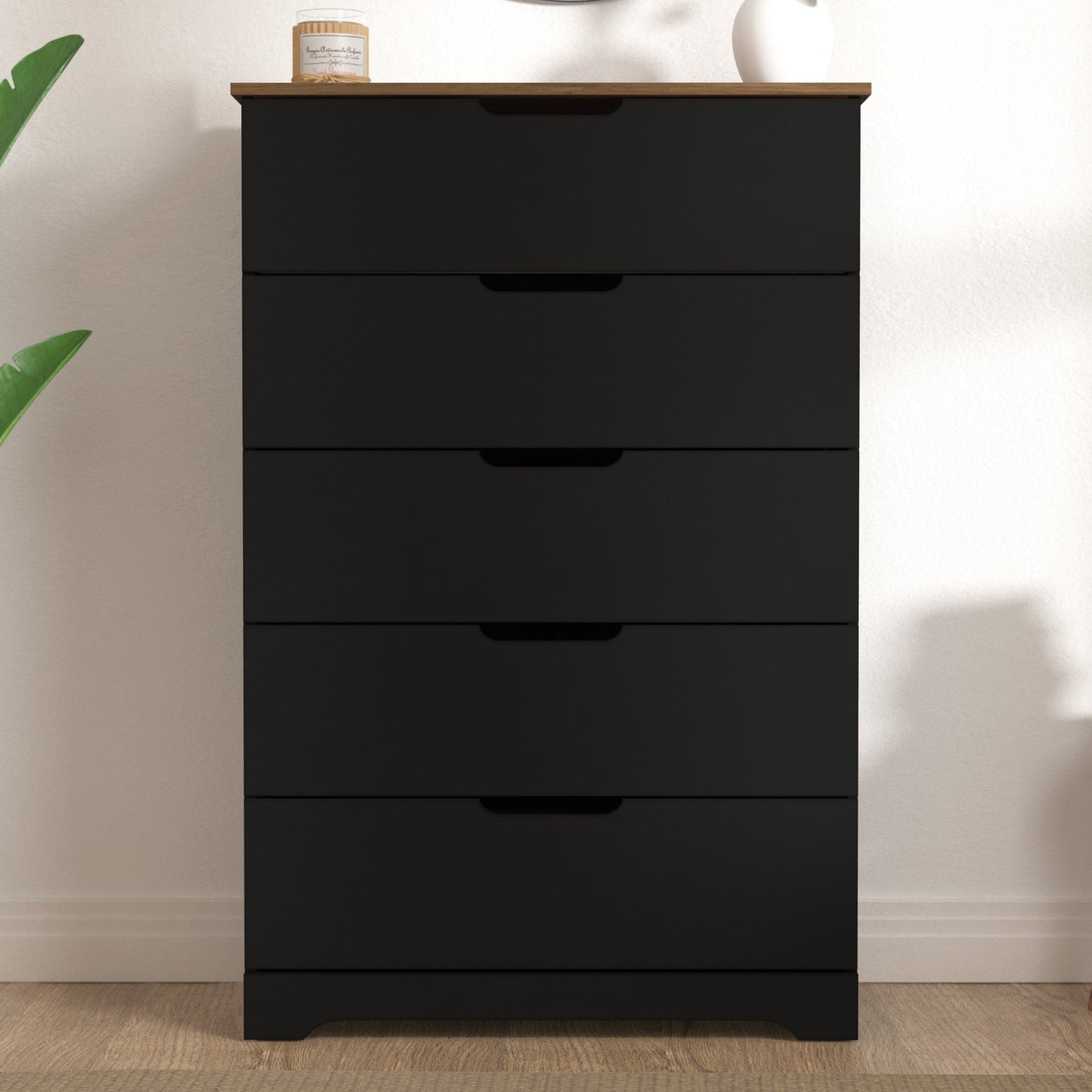 Galano 5 Drawer Dresser with Interlocking Drawers 31.3" W × 47.2" H x 15.6'' D
