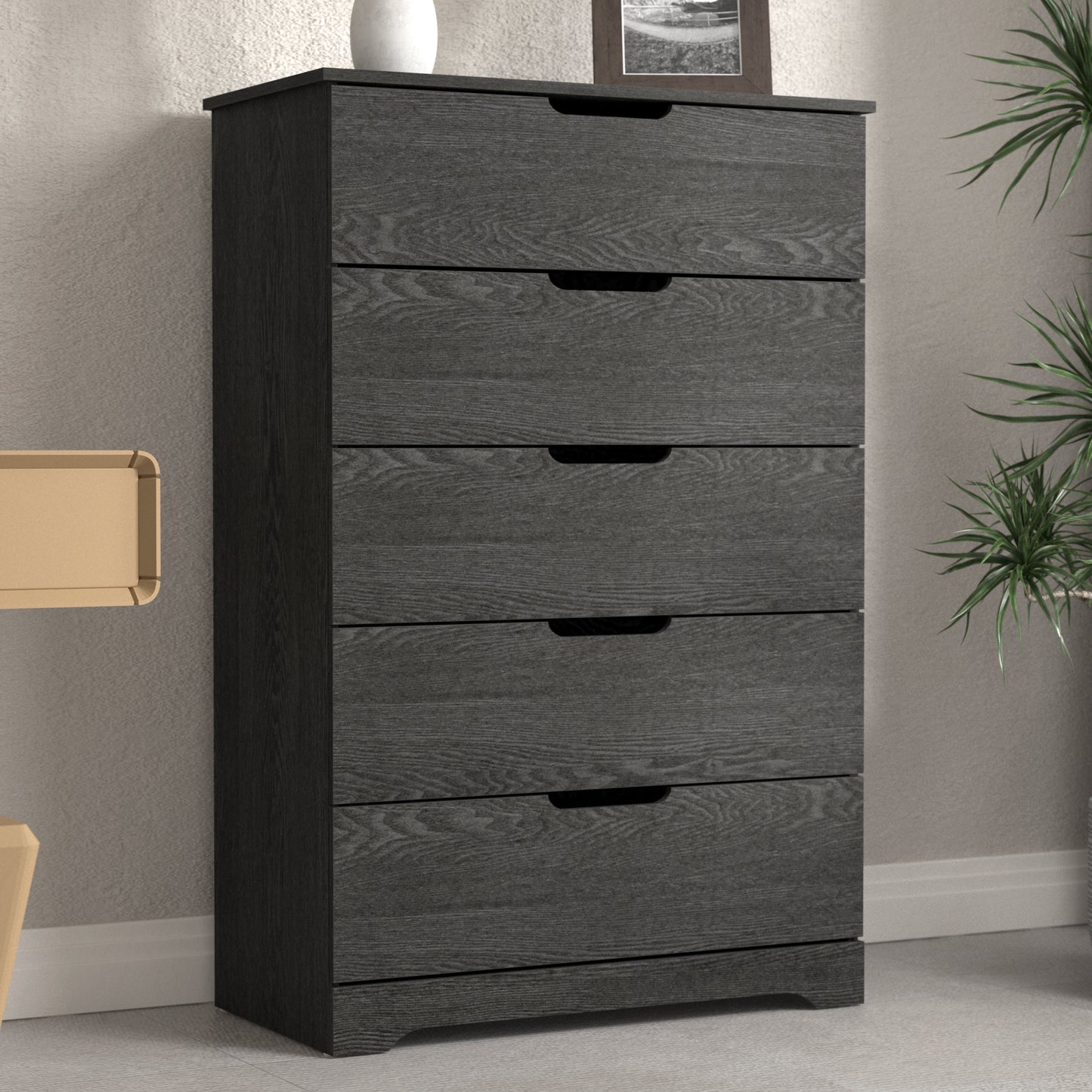 Galano 5 Drawer Dresser with Interlocking Drawers 31.3" W × 47.2" H x 15.6'' D