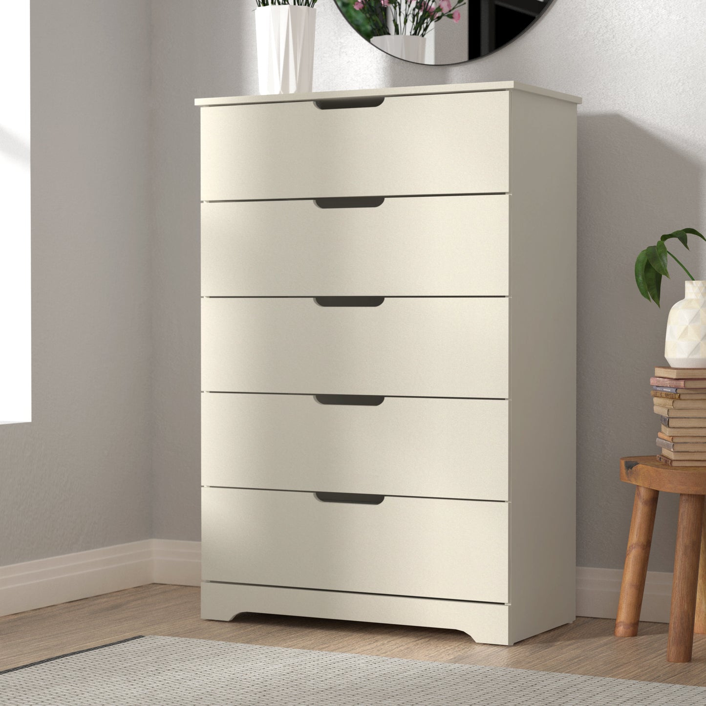 Galano 5 Drawer Dresser with Interlocking Drawers 31.3" W × 47.2" H x 15.6'' D