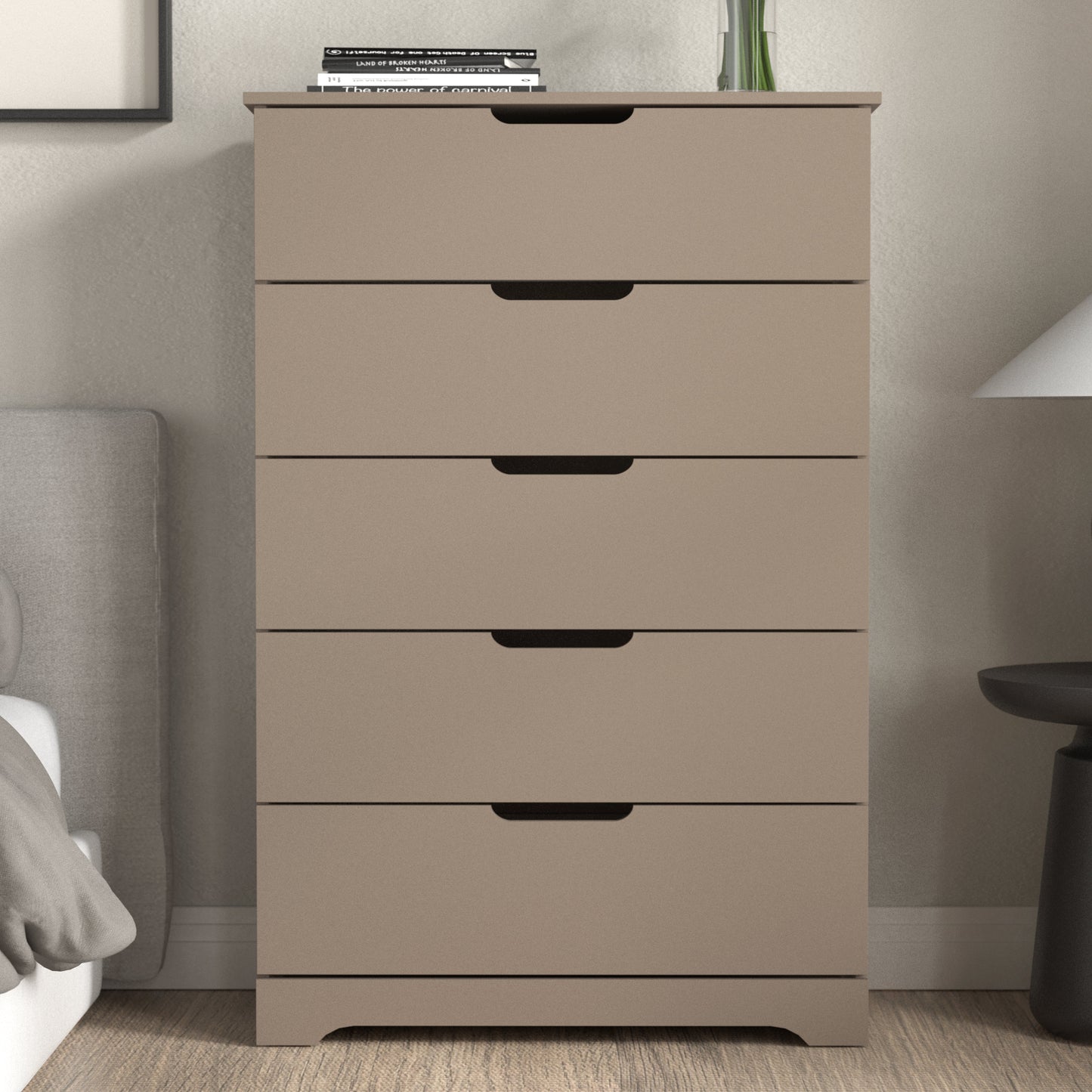 Galano 5 Drawer Dresser with Interlocking Drawers 31.3" W × 47.2" H x 15.6'' D