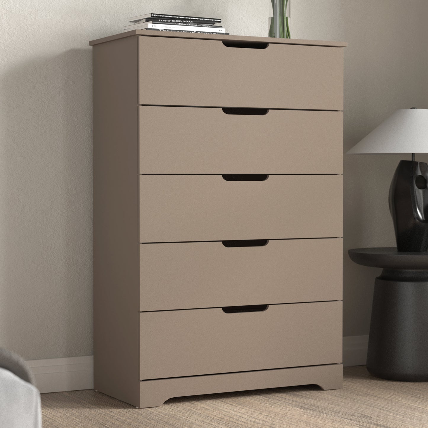 Galano 5 Drawer Dresser with Interlocking Drawers 31.3" W × 47.2" H x 15.6'' D