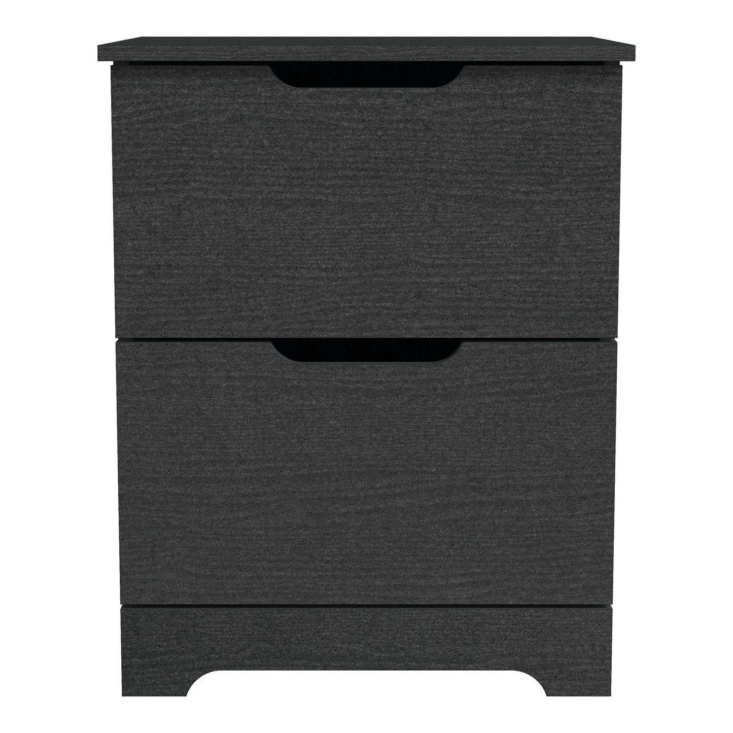 Galano Modern 2-Drawer Nightstand with Cutout Handles 18.7" W × 15.7" D × 23.7" H