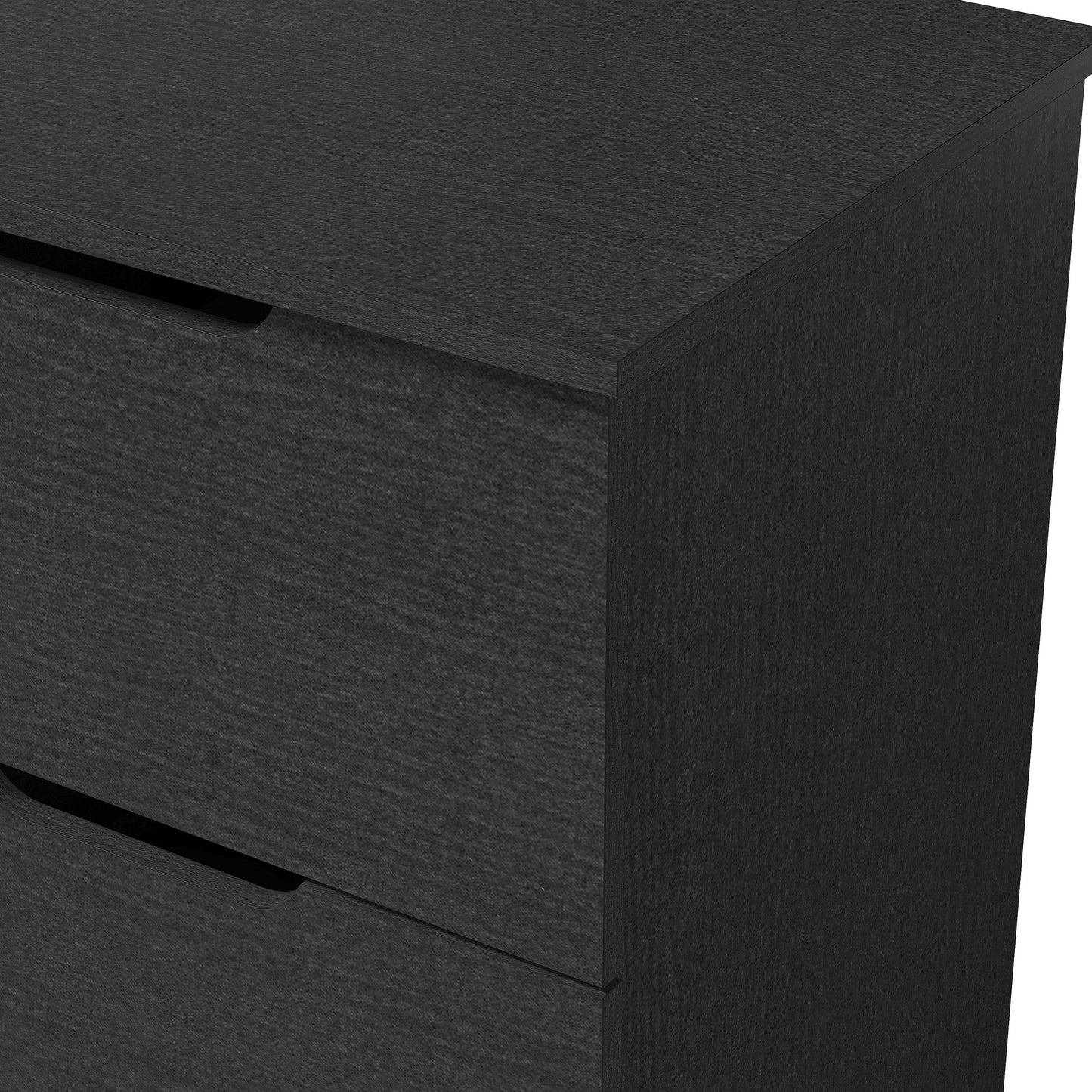 Galano Modern 2-Drawer Nightstand with Cutout Handles 18.7" W × 15.7" D × 23.7" H
