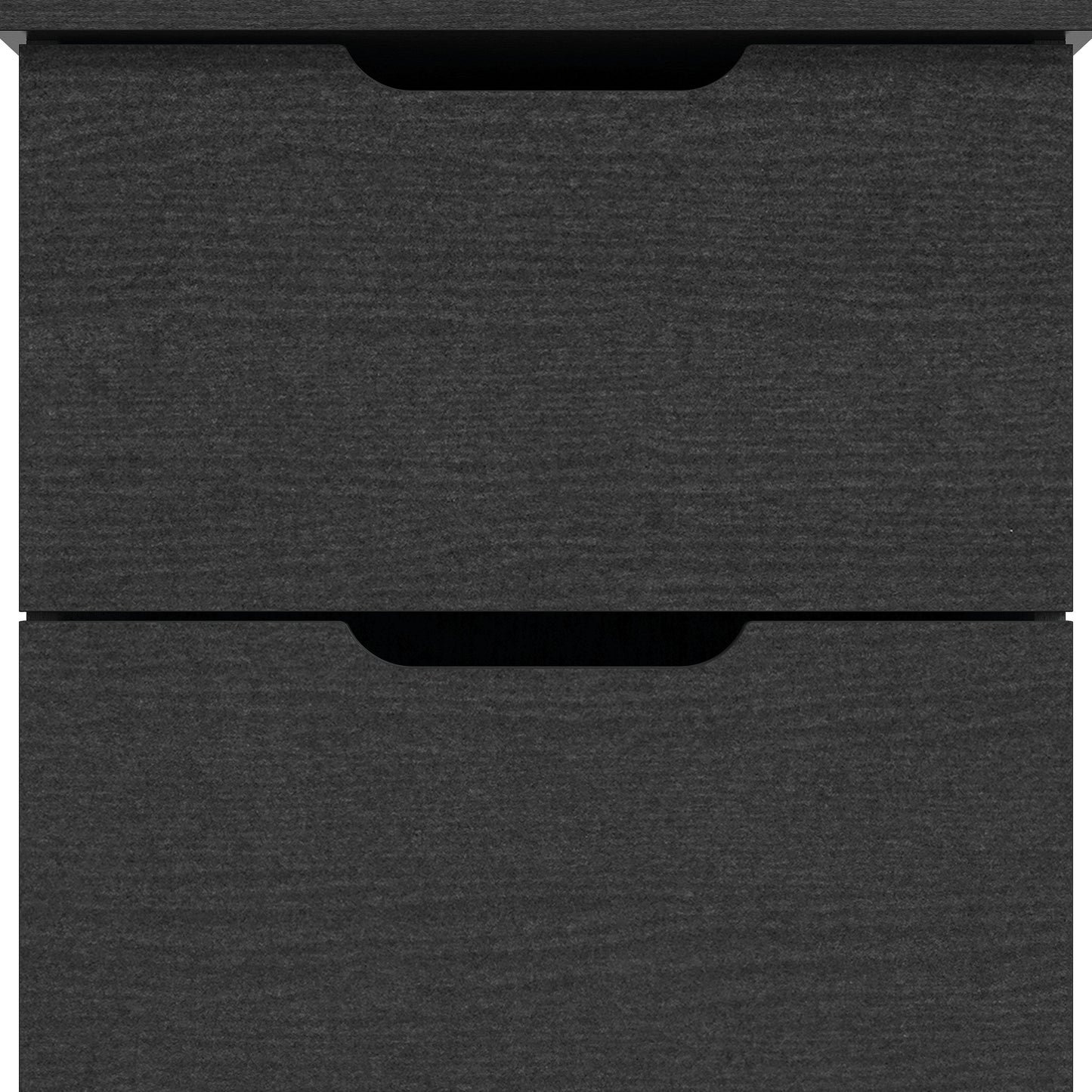 Galano Modern 2-Drawer Nightstand with Cutout Handles 18.7" W × 15.7" D × 23.7" H