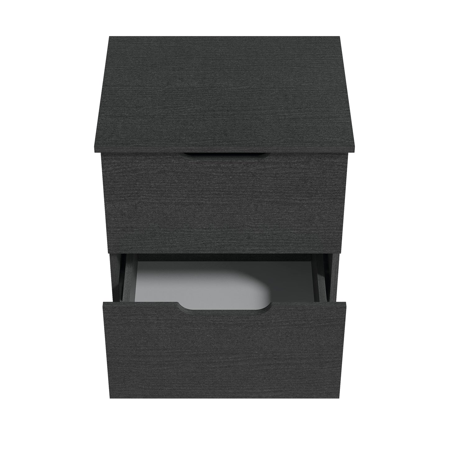 Galano Modern 2-Drawer Nightstand with Cutout Handles 18.7" W × 15.7" D × 23.7" H