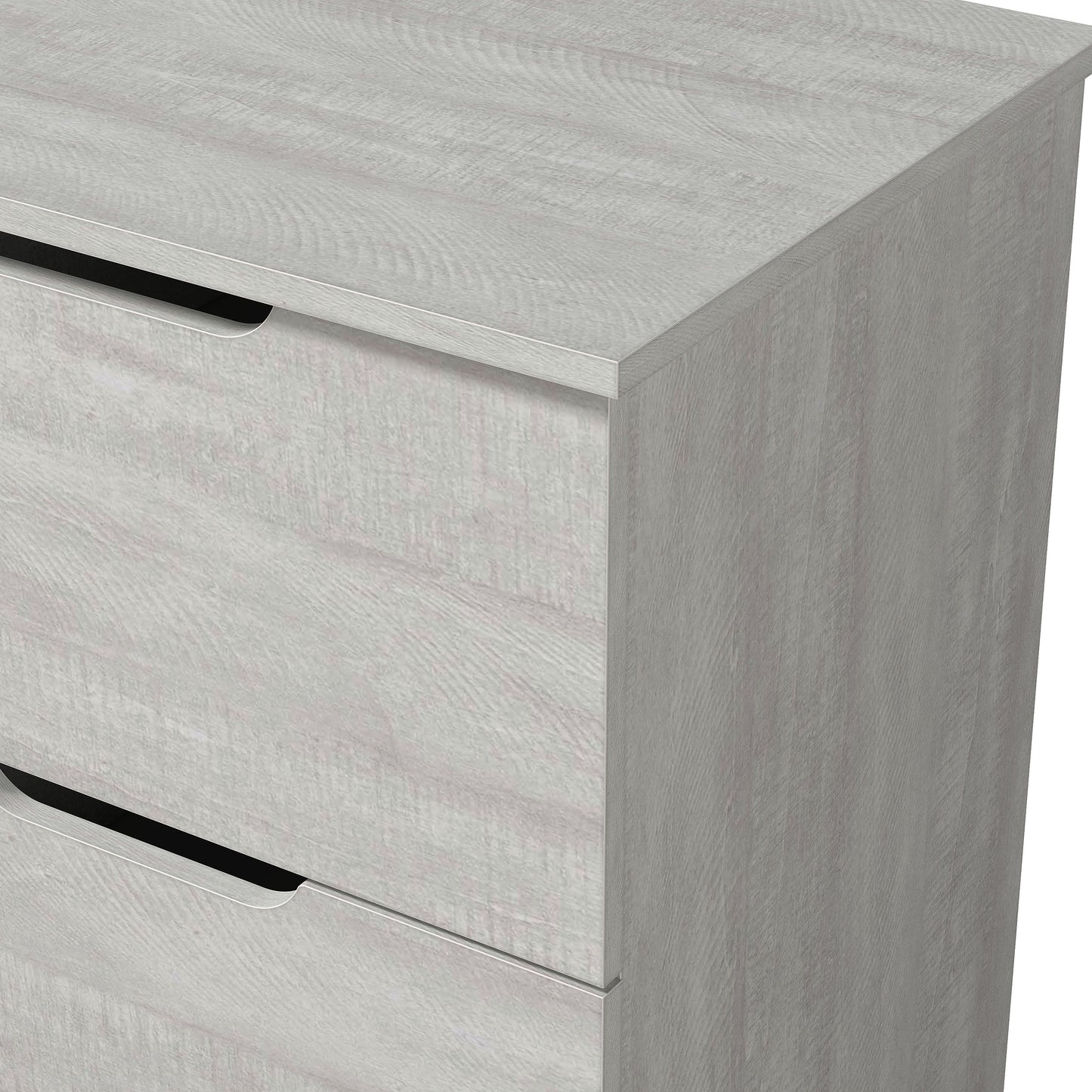 Galano Modern 2-Drawer Nightstand with Cutout Handles 18.7" W × 15.7" D × 23.7" H