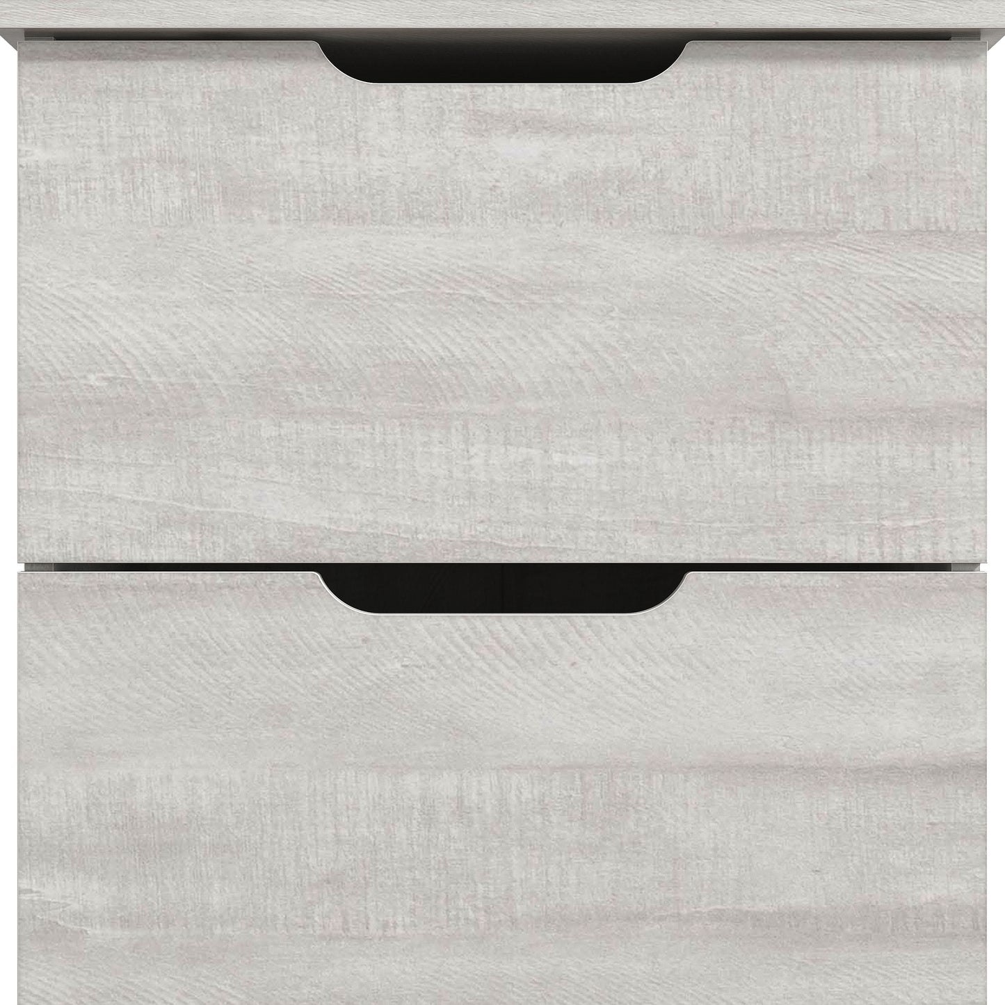 Galano Modern 2-Drawer Nightstand with Cutout Handles 18.7" W × 15.7" D × 23.7" H