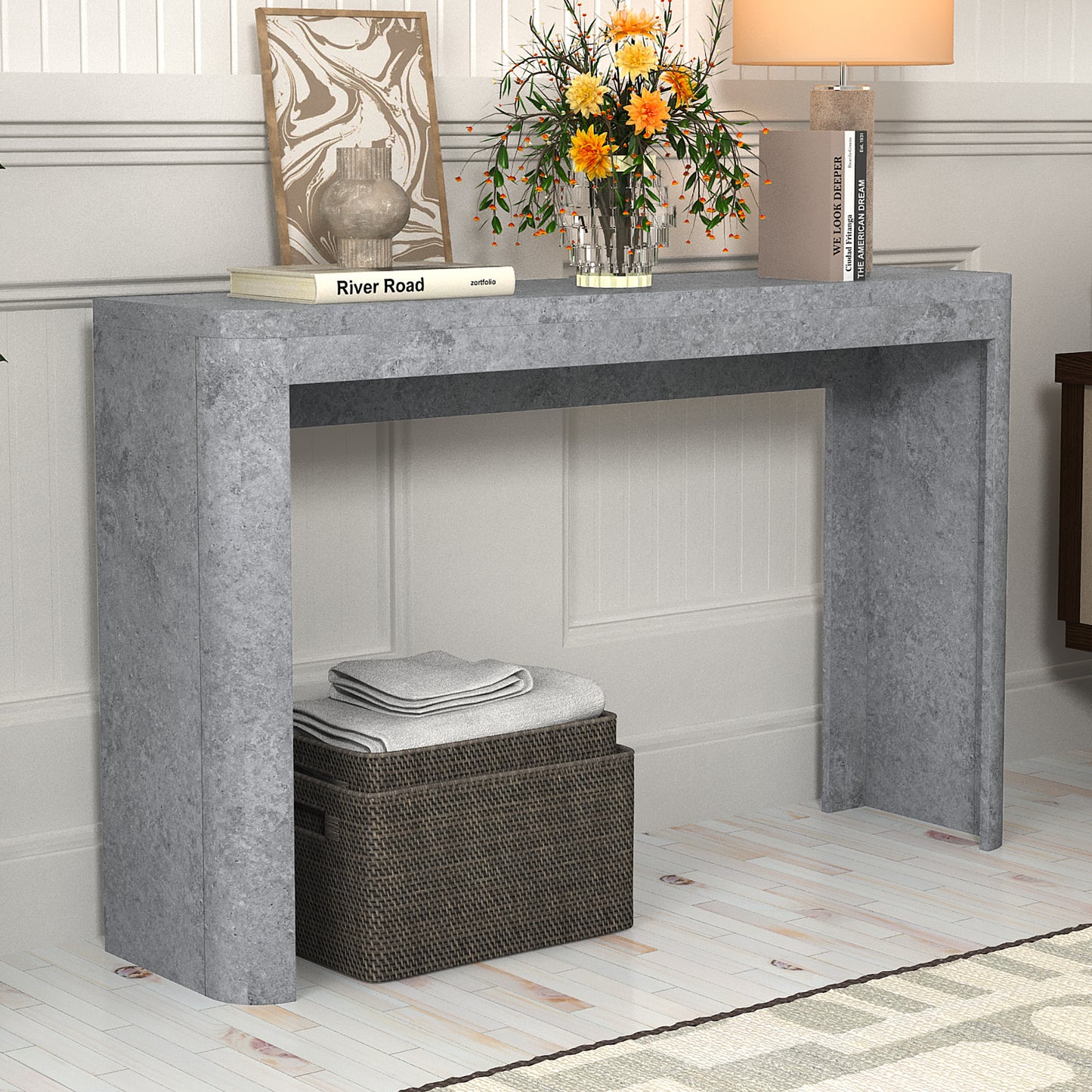 Galano Rectangular Console Table 47.2" W × 11.8" D × 29.5" H