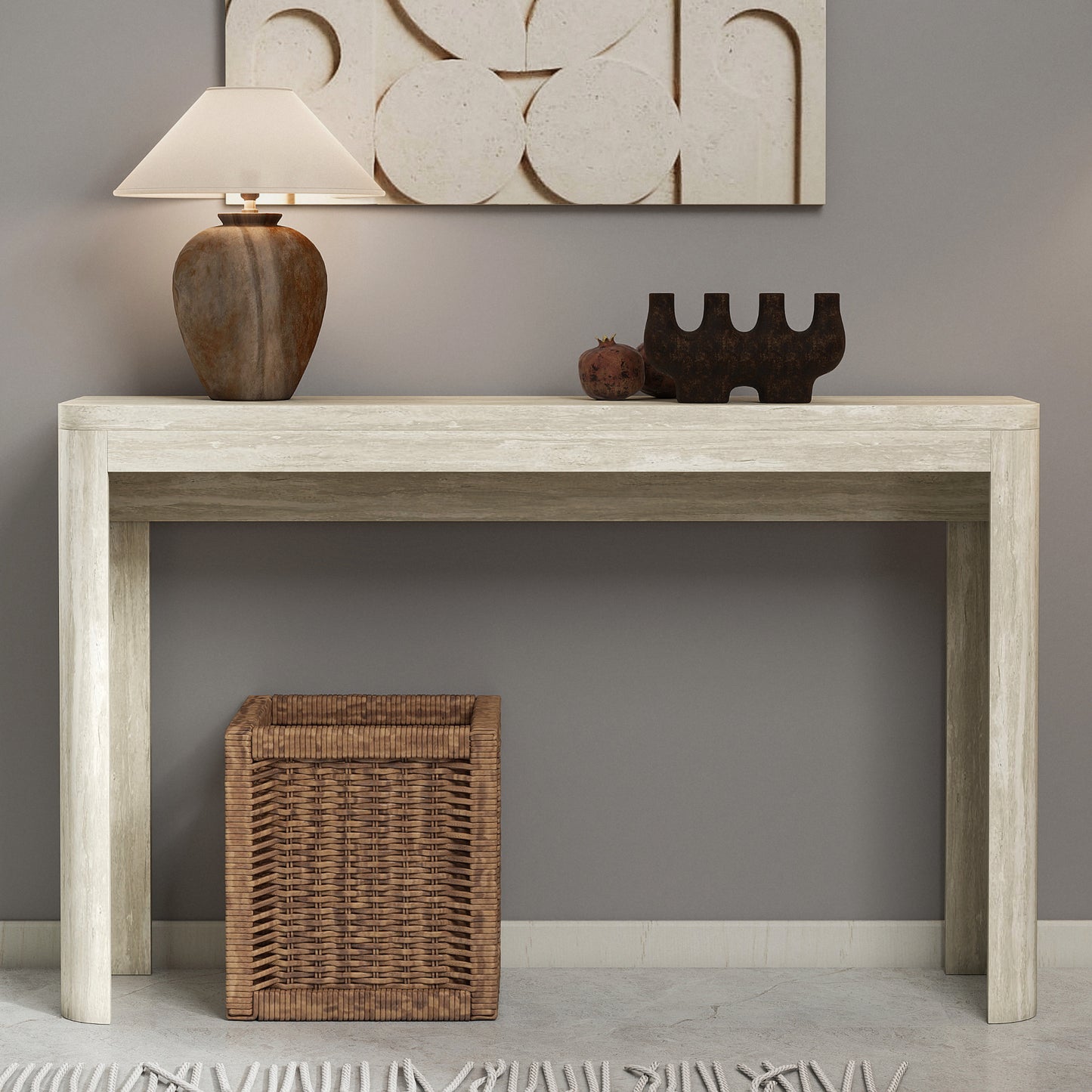 Galano Rectangular Console Table 47.2" W × 11.8" D × 29.5" H