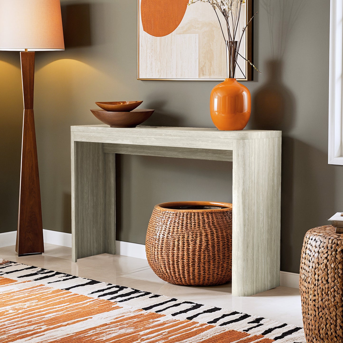Galano Rectangular Console Table 47.2" W × 11.8" D × 29.5" H