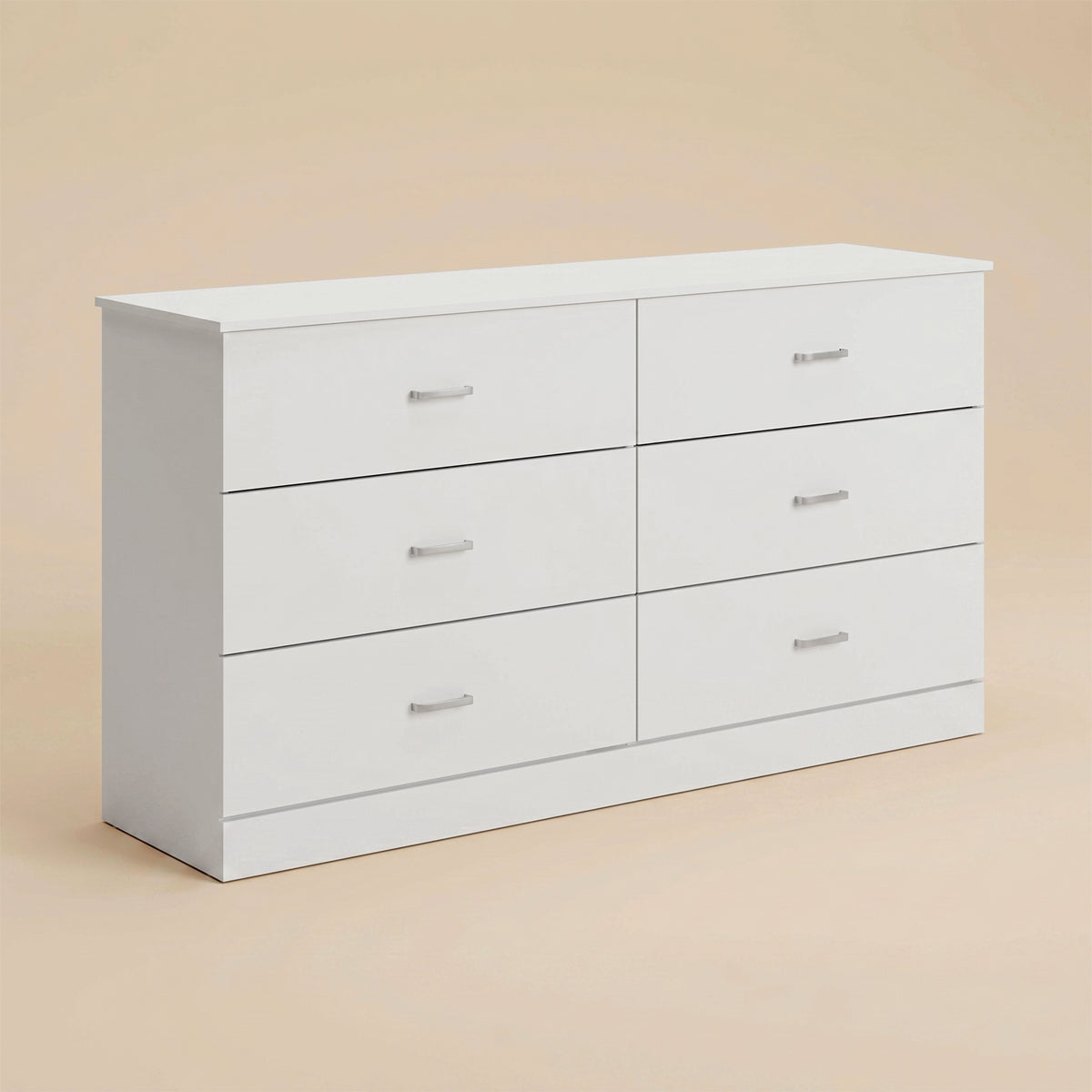 GALANO 6-Drawer Double Dresser with Interlocking Drawers, 59-Inch