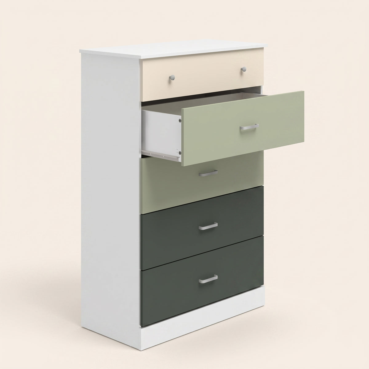 GALANO Modern 5-Drawer Chest with Interlocking Drawers, 31.3", 1-Piece