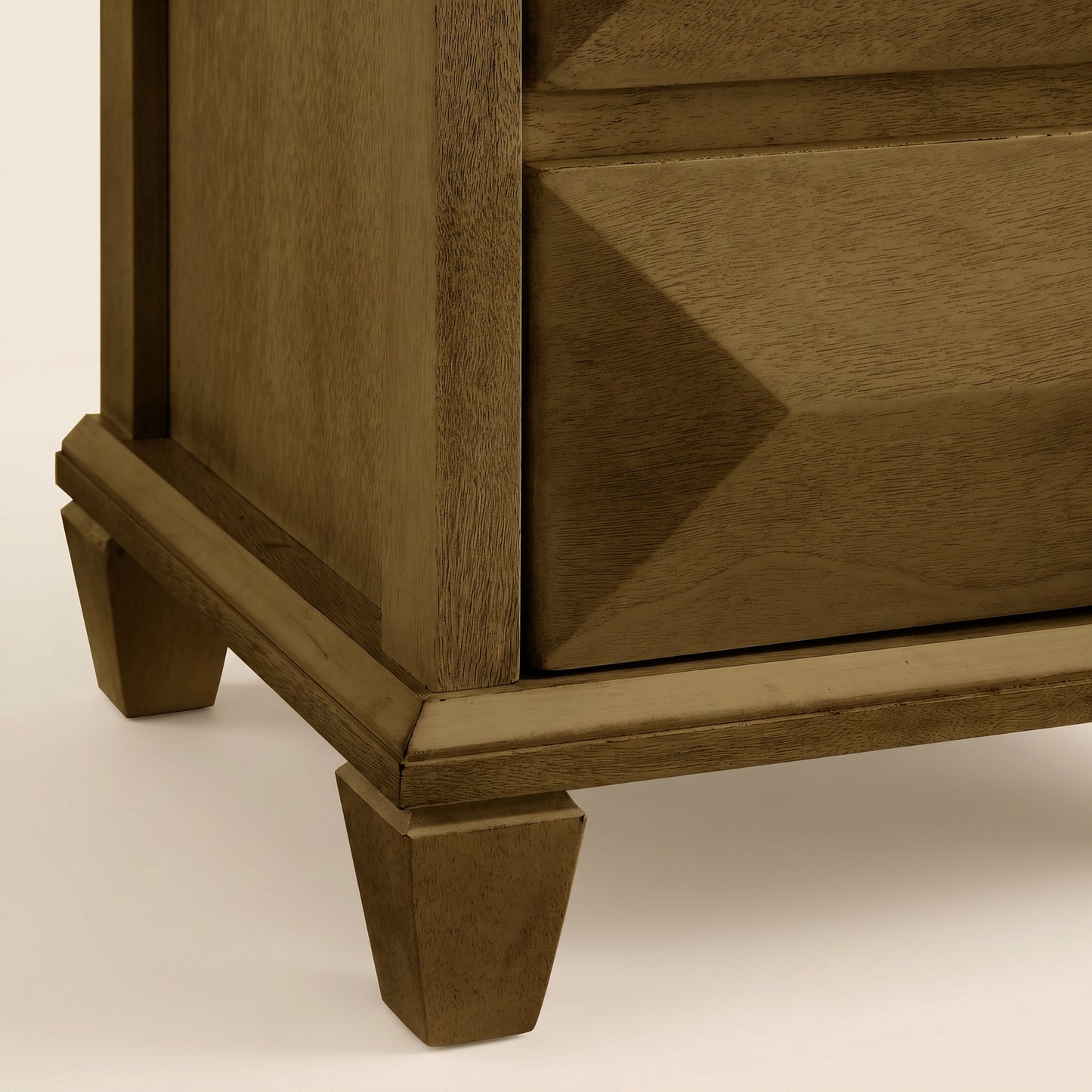 GALANO 2-Drawer Nightstand Set of 2, 23" Transitional Bedside Tables