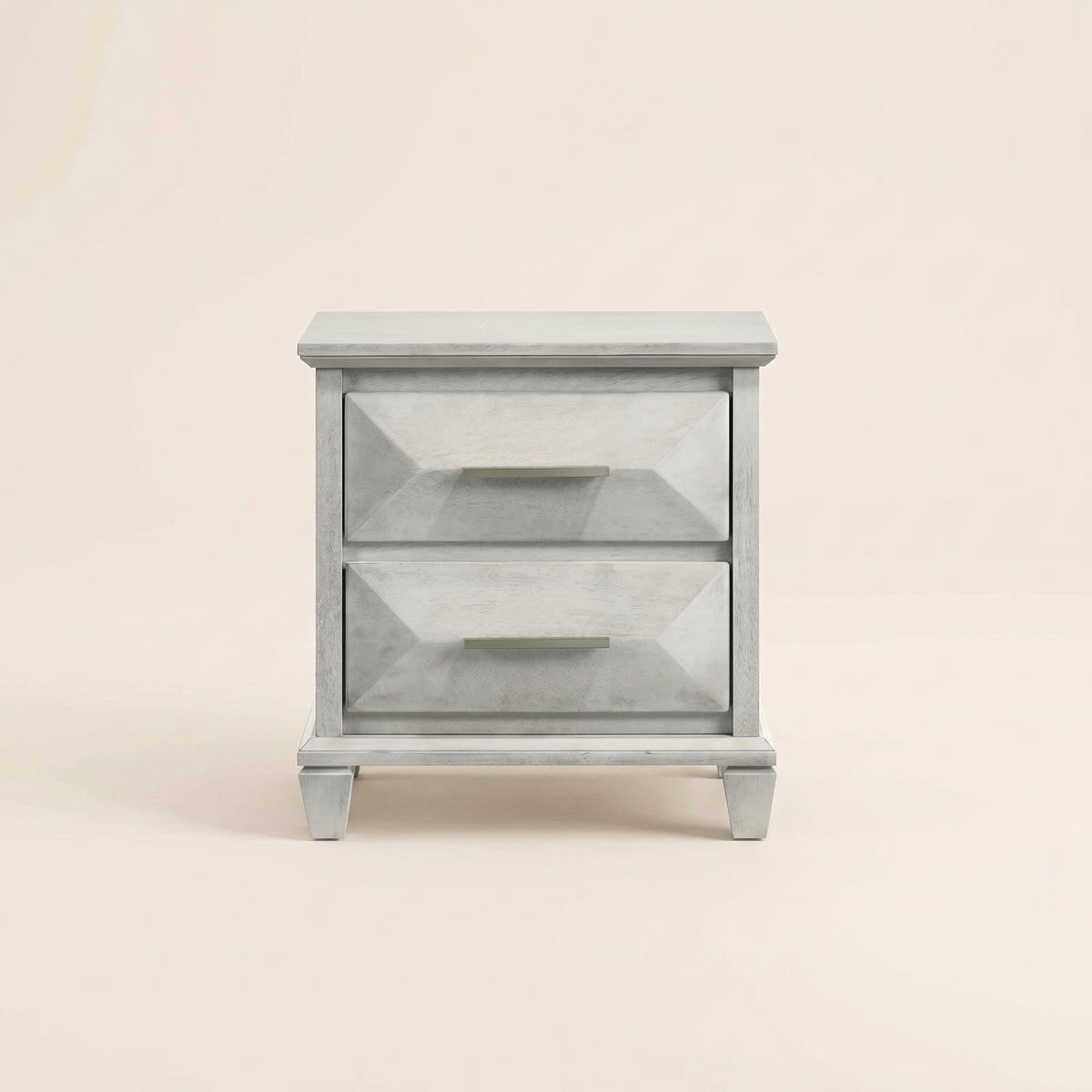 GALANO 2-Drawer Nightstand Set of 2, 23" Transitional Bedside Tables