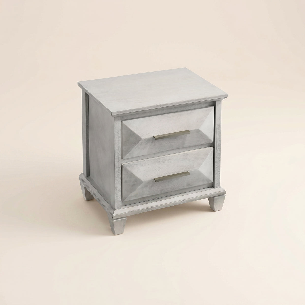 GALANO 2-Drawer Nightstand Set of 2, 23" Transitional Bedside Tables