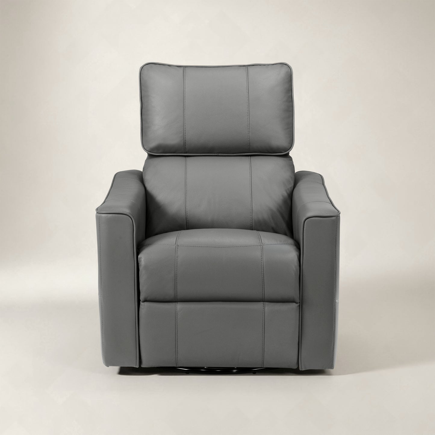 GALANO Genuine Leather Power Swivel Glider Recliner, 31.7 in, 1 Chair