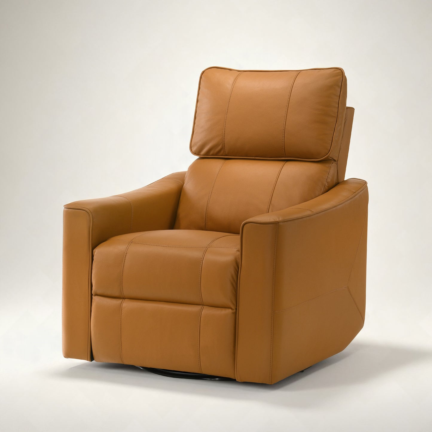 GALANO Genuine Leather Power Swivel Glider Recliner, 31.7 in, 1 Chair