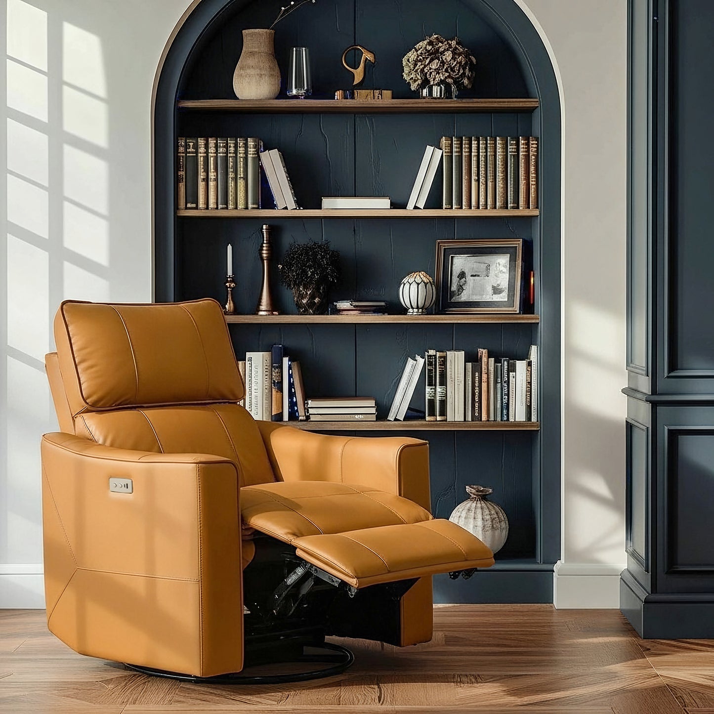 Galano Leather Power Recliner 36.7" W x 36.22" D x 40" H