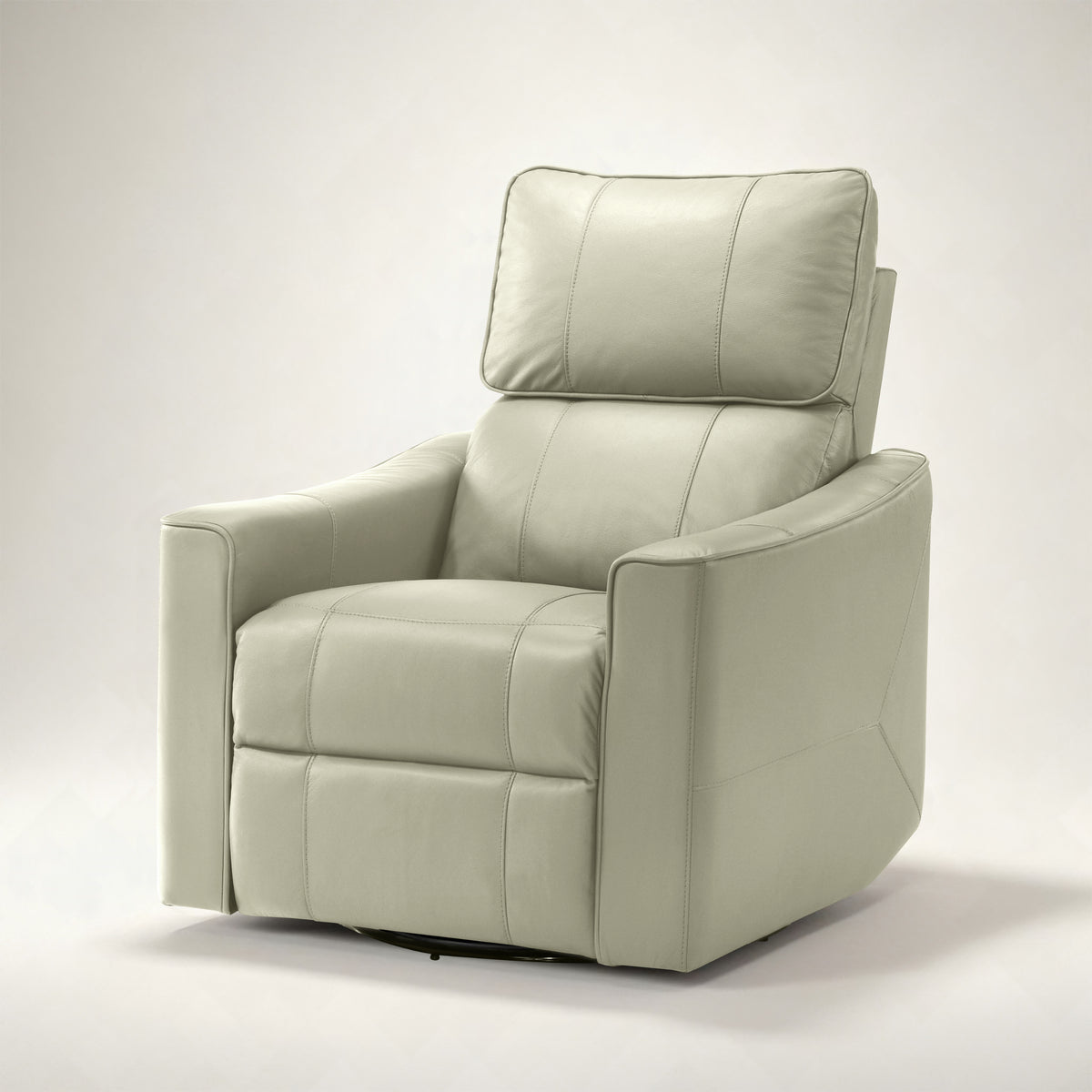 GALANO Genuine Leather Power Swivel Glider Recliner, 31.7 in, 1 Chair