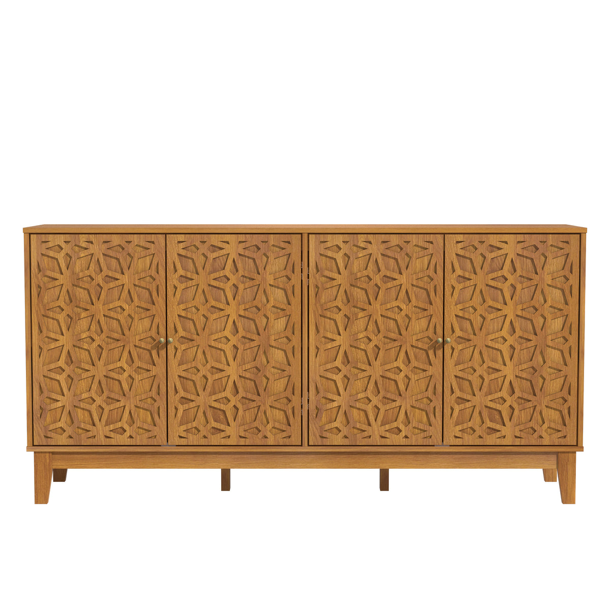 GALANO Sideboard with 4 Doors and Adjustable Shelves, 61.69" Wide
