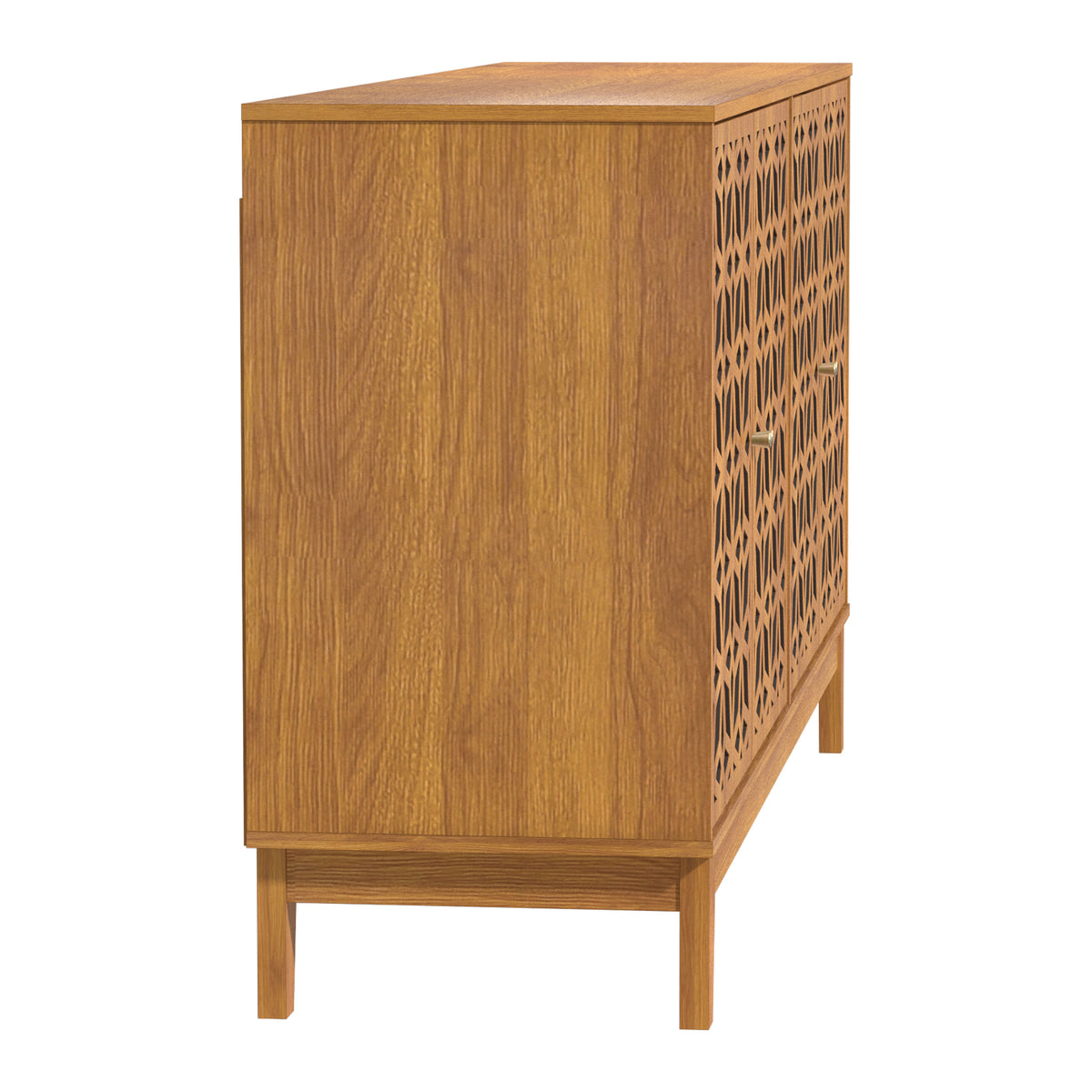 GALANO Sideboard with 4 Doors and Adjustable Shelves, 61.69" Wide