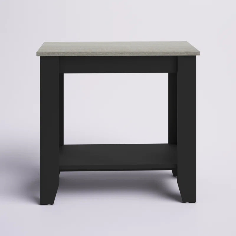 Galano End Table with Drawer and Storage Shelf 23.4" W × 11.7" D × 22" H
