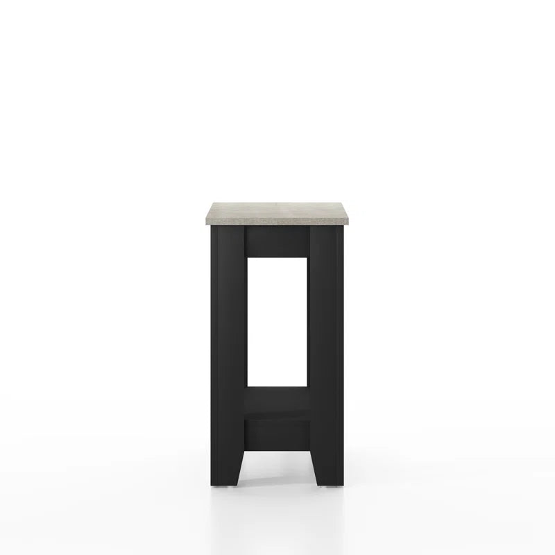 Galano End Table with Drawer and Storage Shelf 23.4" W × 11.7" D × 22" H