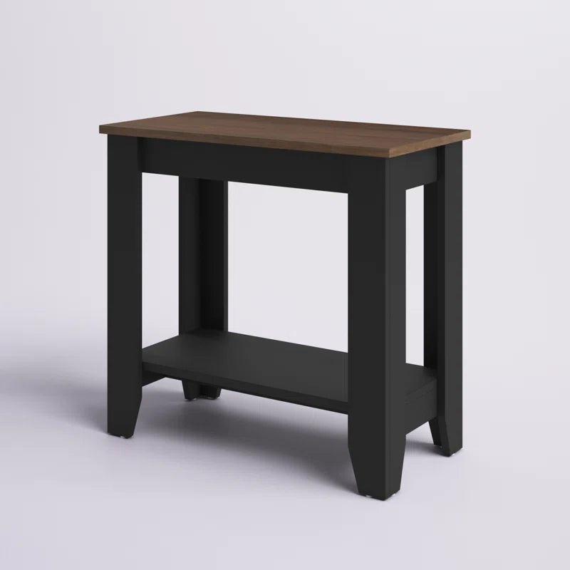 Galano End Table with Drawer and Storage Shelf 23.4" W × 11.7" D × 22" H