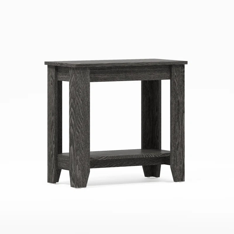Galano End Table with Drawer and Storage Shelf 23.4" W × 11.7" D × 22" H