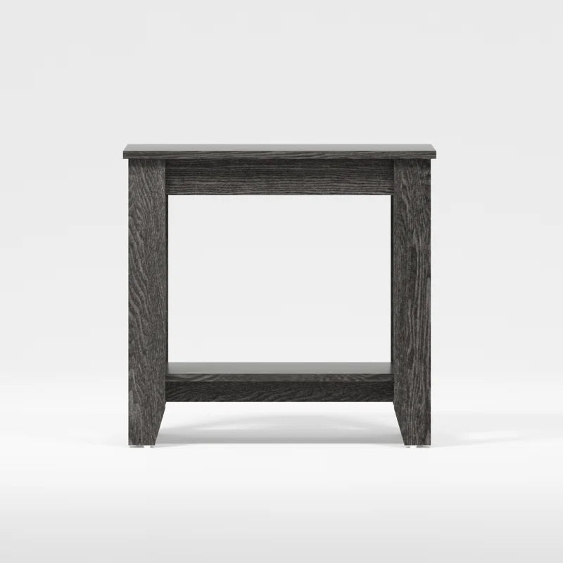 Galano End Table with Drawer and Storage Shelf 23.4" W × 11.7" D × 22" H