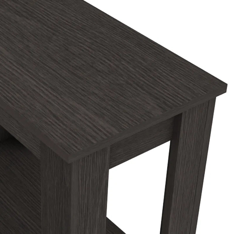 Galano End Table with Drawer and Storage Shelf 23.4" W × 11.7" D × 22" H