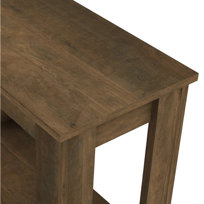 Galano End Table with Drawer and Storage Shelf 23.4" W × 11.7" D × 22" H