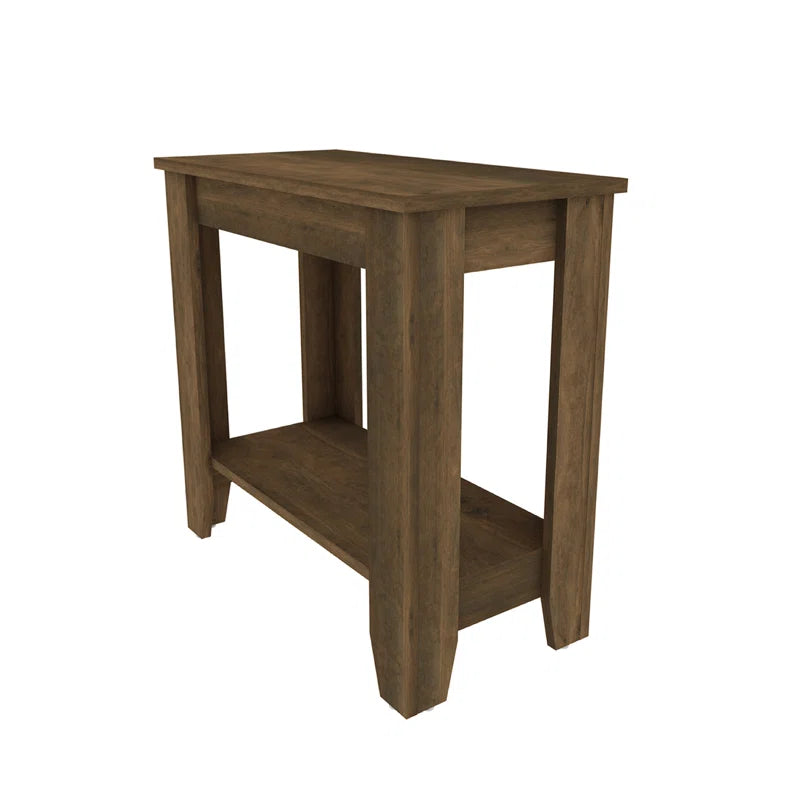 Galano End Table with Drawer and Storage Shelf 23.4" W × 11.7" D × 22" H