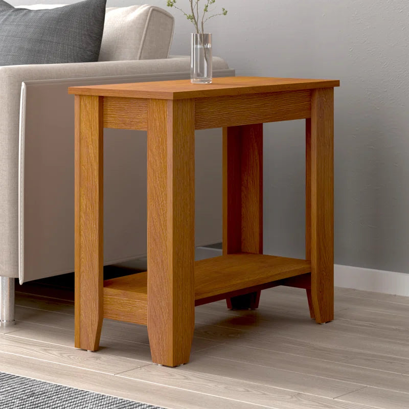 Galano End Table with Drawer and Storage Shelf 23.4" W × 11.7" D × 22" H