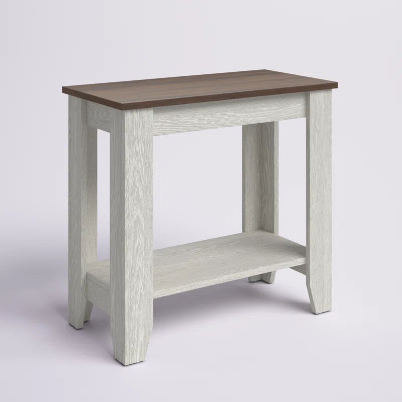 Galano End Table with Drawer and Storage Shelf 23.4" W × 11.7" D × 22" H