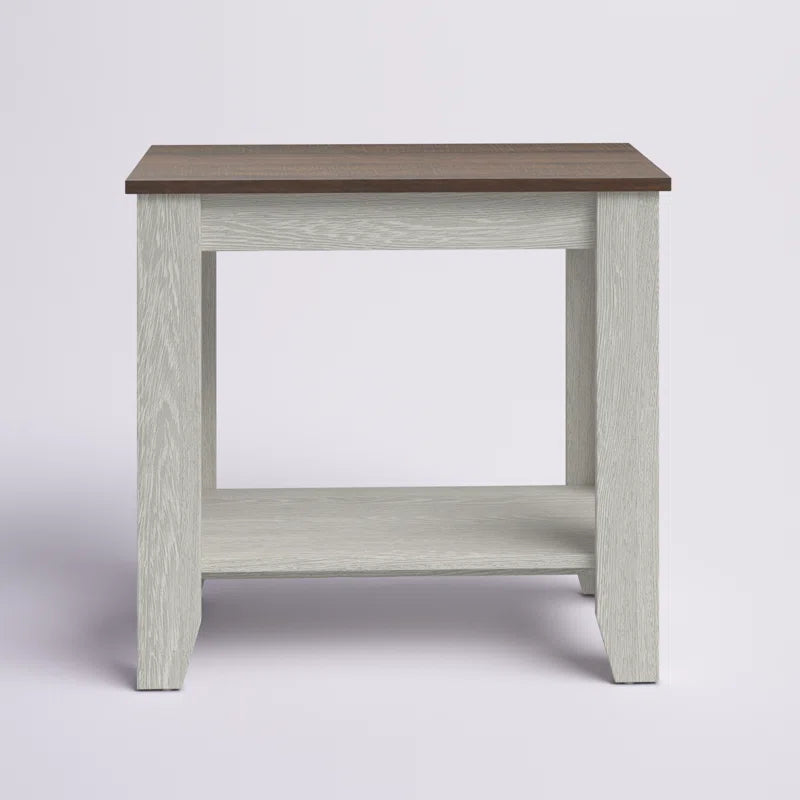 Galano End Table with Drawer and Storage Shelf 23.4" W × 11.7" D × 22" H