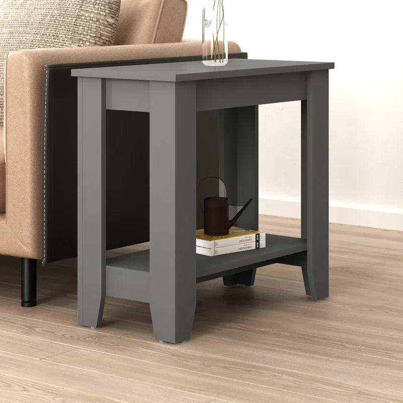Galano End Table with Drawer and Storage Shelf 23.4" W × 11.7" D × 22" H