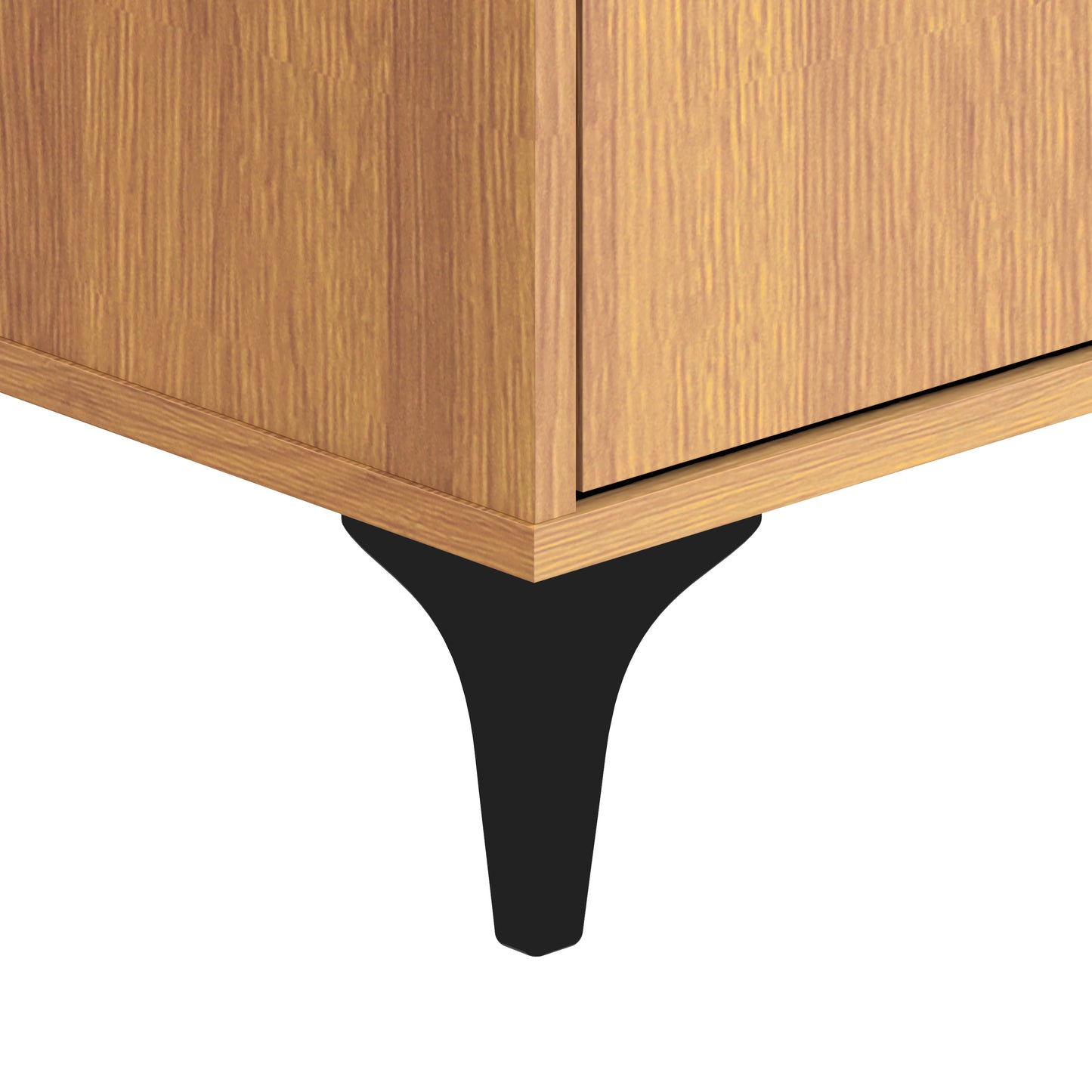 Galano Zaffy 6 Drawer Dresser (Interlock) - Amber Walnut