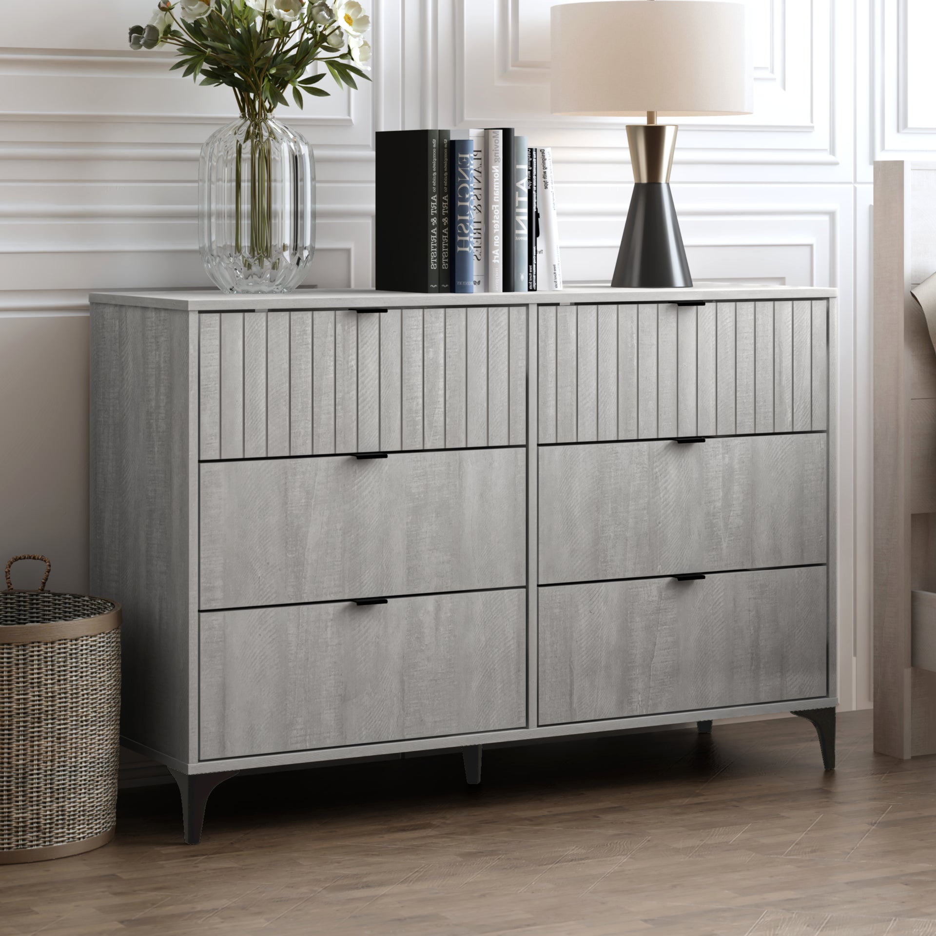 Galano Zaffy 6 Drawer Dresser (Interlock)