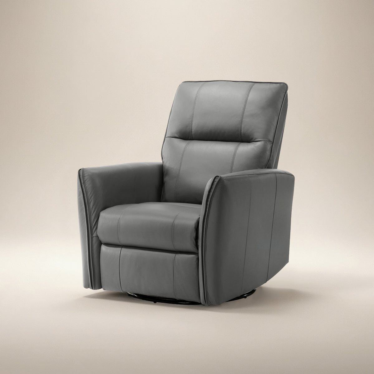 GALANO Genuine Leather Power Swivel Glider Recliner, 31.5 in,  1 Chair