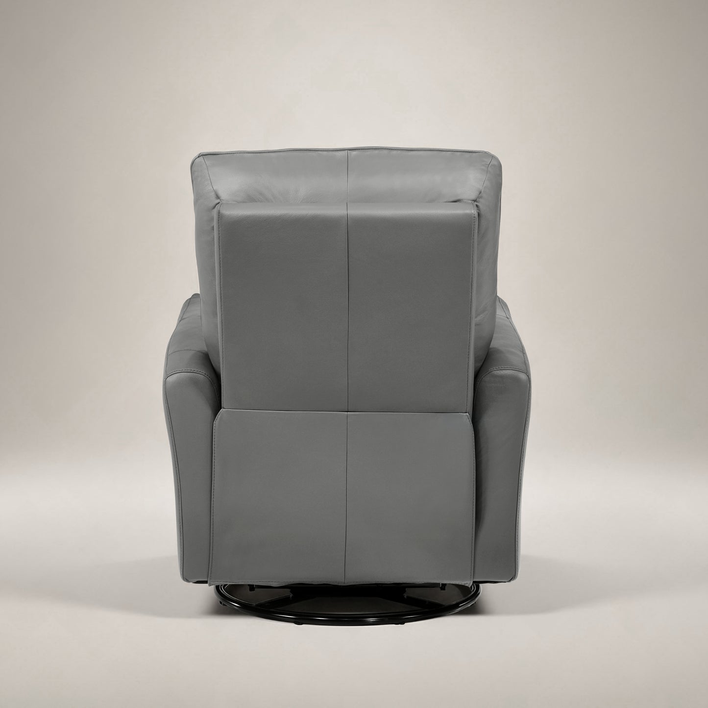 GALANO Genuine Leather Power Swivel Glider Recliner, 31.5 in,  1 Chair