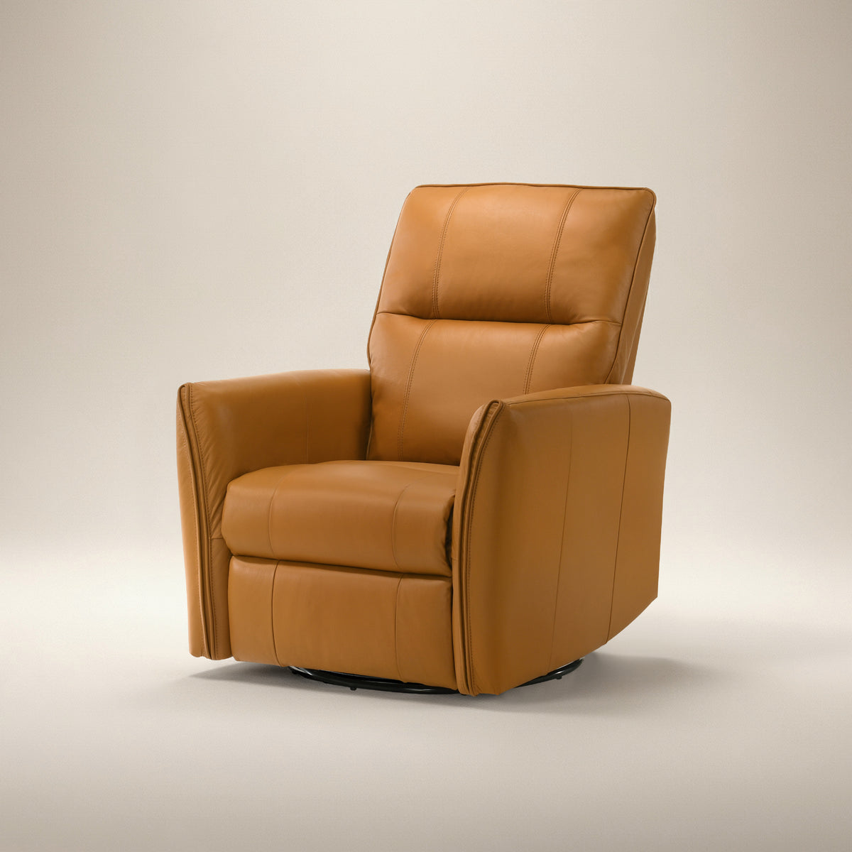 GALANO Genuine Leather Power Swivel Glider Recliner, 31.5 in,  1 Chair